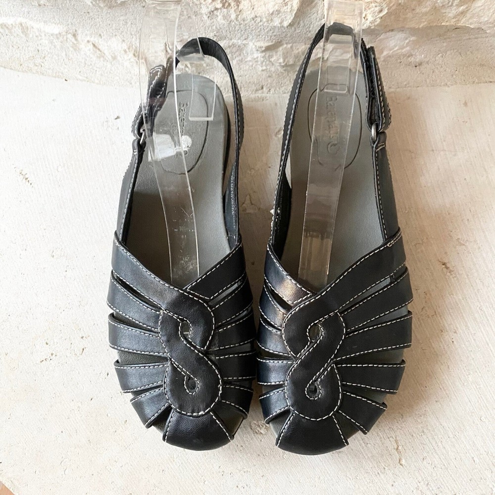 Baretraps Austin Sandals Closed Toe Slingback, Women's 7M Black - Picture 3 of 7